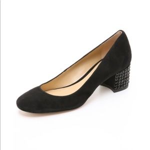 Michael Kors Arabella black suede kitten heel size 6.5